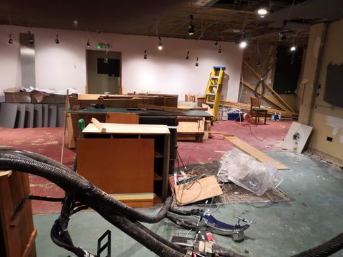 Hibs Club lounge bar renovation