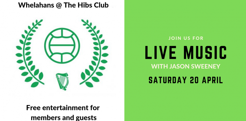 Jason Sweeney live at Whelahans, The Hibs Club